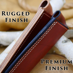 Étui de transport industriel en cuir marron pour couteau de chasse DIY, lame fixe en acier Damas, manche en bois, 10 pouces - Product Image 5