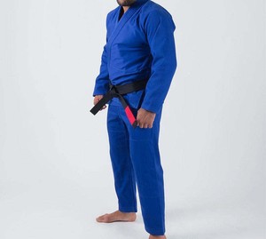 Kimono de Judo Azul Personalizado para Hombre, 100% Algodón, Corte Regular, con Logotipo Impreso por Transferencia Térmica, Ropa de Artes Marciales para Adultos - Product Image 2