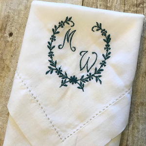 Bayish, servilletas de tela impresas con logotipo personalizado, servilletas de boda modernas desechables en lino de algodón rojo y blanco, hechas a mano y lavables - Product Image 2