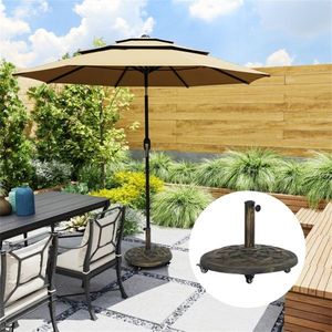 Base per Ombrellone Quadrato da Giardino in Acciaio Inossidabile per Patio, Ristorante, Hotel, Spiaggia, Piscina, Telaio in Acciaio con Raggio di 3M per Giardini - Product Image 2