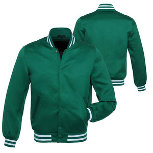 Chaqueta Universitaria Personalizada de Satén, Ligera, para Equipo de Béisbol, Fabricante Premium, Producción en Masa, Hecha en Pakistán - Product Image 1