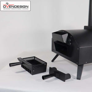 Fours de comptoir de 13 pouces <span class=keywords><strong>four</strong></span> à pizza à bois pour la maison <span class=keywords><strong>four</strong></span> à pizza extérieur intégré avec porte rabattable - Product Image 3