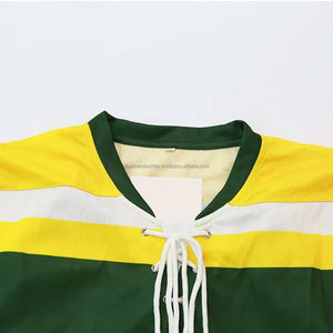 Maillots de hockey vierges en gros, maillots d'entraînement de hockey vierges, maillots de hockey verts - Product Image 6