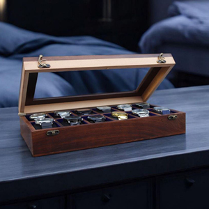 Caja de Madera para Exhibición de Relojes para Minoristas de Relojes, Estuche de Madera con Acabado en Laca Piano de AYAANS - Product Image 4