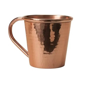 Taza de Cobre Martillado de la Mejor Calidad, Taza de Cobre Puro para Moscow Mule con Acabado Espejo, Taza de Cobre de la Mejor Calidad - Product Image 2