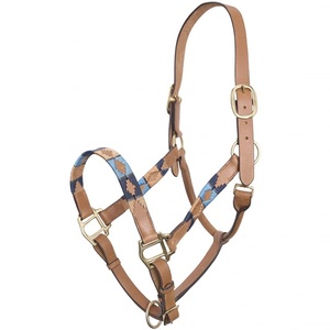 2026 Bestseller Cómodo y Resistente Cabestro de Polo de Cuero Duradero Estilo Montura Western Personalizado Negro Marrón Bronceado - Product Image 4