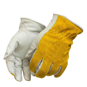 High Quality Leather Heat Resistant <b>Driver</b> Work <b>Gloves</b> Hand Protection Custom Logo Driving <b>Gloves</b> With Custom Logo - Product Image 1