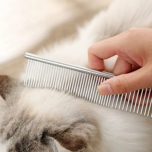 หวีสางขนสัตว์เลี้ยง OEM รุ่นขายดีที่สุด ยี่ห้อ Coat King Grooming  ทำจากสแตนเลส ช่วยลดการหลุดร่วงของขน เป็นมิตรต่อสิ่งแวดล้อม คุณภาพสูง สำหรับสุนัขและแมว - Product Image 3