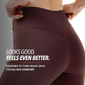 Leggings taille haute doux, sans coutures, extensibles, pour yoga et entraînement, effet ventre plat, respirants, non transparents - Product Image 4