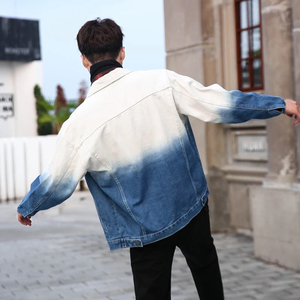 Blouson Bomber en Jean Délavé Vintage pour Homme, Veste Décontractée Tendance, Blouson de Baseball en Jean Personnalisé pour Homme, Veste Streetwear Zippée - Product Image 6