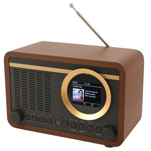 Digital Alarm <b>Clock</b> DAB Retro <b>Radio</b> Home Audio FM <b>Radio</b> - Product Image 1