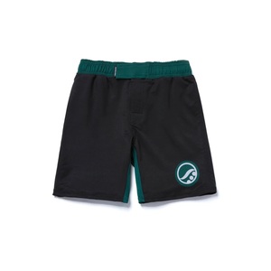 Ensemble d'entraînement MMA pour garçons SHOTOROLL, haut à manches longues et short noir et vert, vêtements de sport respirants pour enfants - Product Image 5