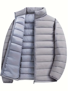OEM ODM Custom Winter Classic Stand Collar Waterproof Windbreaker Thick Quilted <b>Jacket</b> Camouflage <b>Long</b> Casual Zipper for <b>Men</b> - Product Image 3