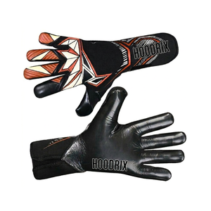 Reliable Training Goalie Mitts: 4mm Durable Latex, Flat Palm, Finger Support, Elastic Strap, Custom OEM Bulk Soccer Gear - Product Image 1