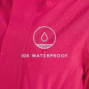 Bright <b>Pink</b> Women's Hooded <b>Jacket</b> <b>Waterproof</b> Outdoor Coat with Pocket for Hiking Travel Women Rain <b>Jacket</b> - Product Image 4