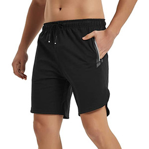 Shorts classiques pour hommes, décontractés, en polyester/coton, unis, écologiques, légers, taille haute, pour l'été, livraison directe d'usine - Product Image 2