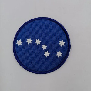 Patch House Embroidery Patch Circle Iron-On Woven Fabric Decorative <b>Badge</b> - Product Image 2
