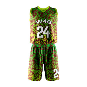 Uniforme de Baloncesto Personalizado al por Mayor para 4 Juegos, Unisex, con Logotipo Frontal Sublimado, 100% Poliéster, Cuello en V sin Mangas - Product Image 5