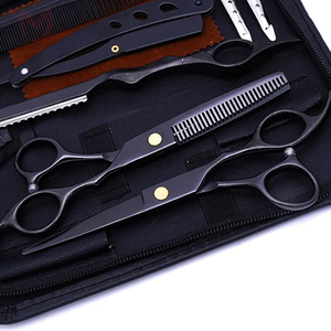 Professional High Quality Durable Stainless Steel Hair Styling <b>Tools</b> Set Customized Color Scissors Thinning <b>Shears</b> Comb Razor - Product Image 3