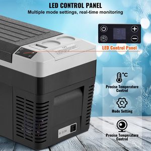 Réfrigérateur de voiture portable 12 volts, 25 L/26,4 QT, congélateur à zone unique, température réglable de -4 à 68 F, réfrigérateur de voiture idéal - Product Image 4