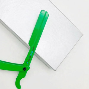 Rasoir droit turc en acier inoxydable à lame unique, manuel, sûr et jetable, pour l'épilation des aisselles et des poils. - Product Image 2