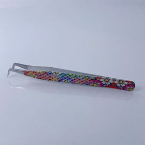 Pince à épiler professionnelle en acier inoxydable pour cils, applicateur de précision pour extensions de cils, outil d'isolation pour salon de beauté et maquillage - Product Image 5