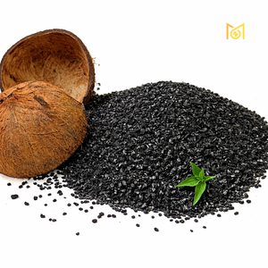 Carbón activado de cáscara de coco de alto rendimiento Iodine 1200 para tratamiento y filtración de agua, proveedor a granel, fabricante de la India - Product Image 1