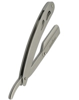 Navaja de Barbero Quirúrgica Tegra de Una Sola Hoja, Más Vendida, Hoja de Acero Inoxidable, Mango Metálico Plegable, Reutilizable, de Alta Calidad, Novedad