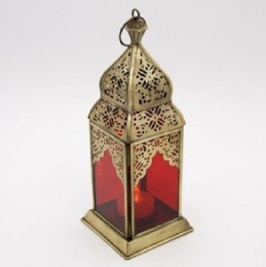 Classy Vintage <b>Moroccan</b> Glass Handmade Eco-Friendly Lantern Yellow Color Home <b>Decor</b> Christmas Hanging Lanterns - Product Image 2