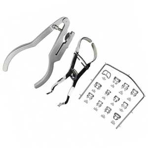 ชุดยางกันน้ำลายสำหรับทันตกรรม XELTECH SURGICAL รุ่น XSAR-DSS-03 16 ชิ้น ประกอบด้วย 12 คลิปหนีบ คีมเจาะ และกรอบ ได้รับการรับรองมาตรฐาน CE สำหรับการแยกช่องปาก - Product Image 3