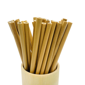 PREMIUM QUALITY NATURAL <b>BAMBOO</b> <b>STRAW</b> SET WITH CANVAS POUCH WHOLESALE - Product Image 4