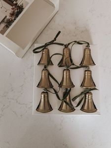 Juego de Campanas Navideñas de Latón Hechas a Mano, Decoración Tradicional para las Fiestas, Adorno Redondo Artesanal - Product Image 6