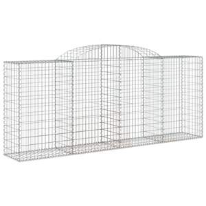 Juego de 4 Cestas de Gabión de Hierro Galvanizado Plateado para Cercas, Enrejados y Puertas - Product Image 3