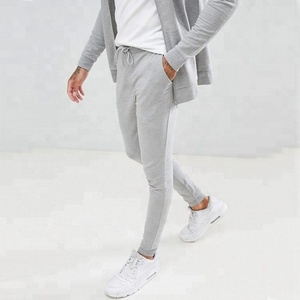 Factory Direct Wholesale Men's Homme Plain Fleece Hooded Track Suit WIth Full Zip Survetement Blank Zipper Sweat Suit - Product Image 4