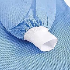 Medical <b>Apron</b> Blue and white color <b>apron</b> with your custom <b>Aprons</b> - Product Image 3