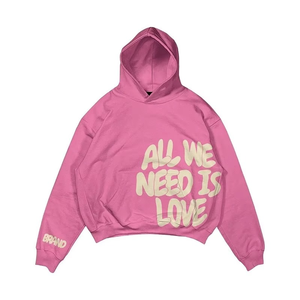 Conjunto de Sudadera con Capucha y Pantalones Cortos de Chándal para Hombre, Talla Grande, de Dos Piezas, de Algodón French Terry, con Estampado 3D sin Cordón, para Invierno - Product Image 6