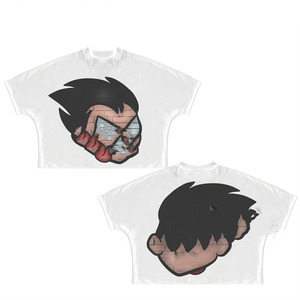 Women Crop Top <b>T</b> Shirt Premium Cotton Breathable White Graphic Print Front <b>Back</b> Panel Custom DTG Logo Breathable Crop Top Shirt - Product Image 2