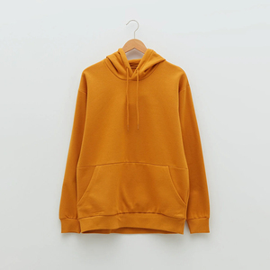 Sweat à capuche décontracté pour homme en coton et polyester, avec logo personnalisé, en tissu polaire uni thermique - Product Image 5