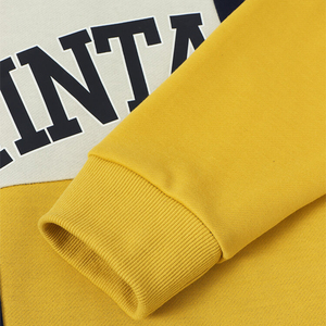 Men's Vintage Color Blocking Crew Neck Pullover Sweatshirt Regular Fit Knitted 100% Cotton Anti-Pilling Autumn Style - Product Image 6