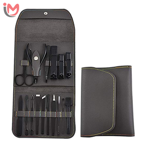 Grooming <b>Kit</b> With Leather Travel Case Pink Manicure Pedicure Set Professional Manicure Tool New Arrival <b>Nail</b> <b>Kit</b> Manicure Sets - Product Image 2