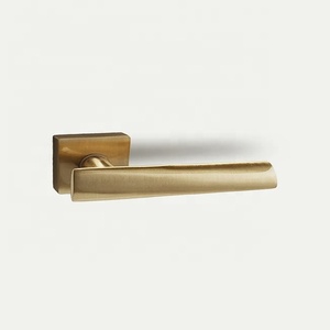 <b>Antique</b> <b>Brass</b> Lever <b>Door</b> Handle Durable Furniture Hardware Matte Finished Passege Privacy Lock Traditional Design Home Office - Product Image 5