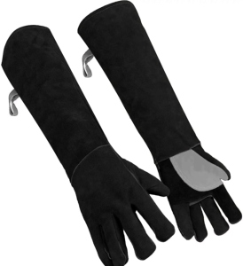 Gants de soudage en cuir de vachette pleine fleur de qualité supérieure, ignifuges, protection contre les étincelles et les brûlures, gants industriels en cuir - Product Image 5