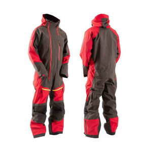 ชุดจั๊มสูทสกีมีฮู้ดสำหรับผู้ชาย สีตัดต่อ กันน้ำ Gore-Tex โพลีเอสเตอร์ ไนลอน ใยสังเคราะห์ บุฉนวน ปิดด้วยซิป ชุดสำหรับเล่นหิมะสำหรับผู้ใหญ่ - Product Image 4
