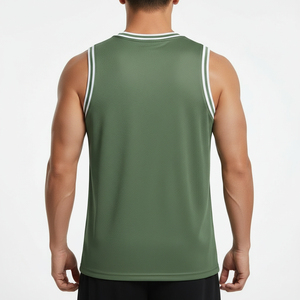 Custom Basketball Jersey Teams Leagues Solid Front Heat-Transfer Printed Quick Dry Breathable 100% Polyester Fabric Jersey - Product Image 2
