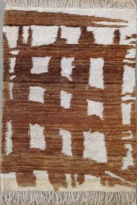 Tapis en jute noué à la main par un designer, avec taille et motif personnalisés, au prix de gros - Product Image 2
