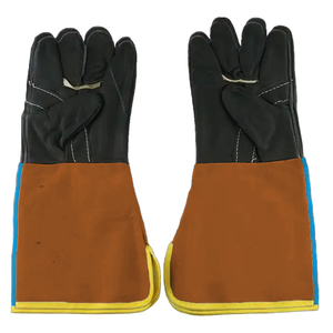 Guantes de Cuero Resistentes al Calor de Primera Calidad para Soldadura, Barbacoa, Chimenea, Seguridad Industrial, Hechos en Pakistán, Gran Venta - Product Image 6
