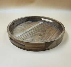 Elegant Designer Decorative Wooden Tray Natural Wood Display <b>Storage</b> Tray for Candles Jewelry Cosmetics and Accessories - Product Image 6