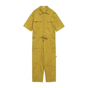 ชุดจั๊มสูทผ้าฝ้ายแบบกำหนดเองได้จากโรงงานโดยตรง คุณภาพสูง พิมพ์โลโก้ ชุดทำงานอุตสาหกรรม - Product Image 4