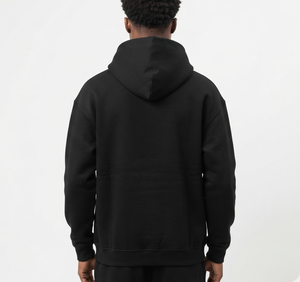 Sweat-shirt à capuche zippé personnalisé de qualité supérieure, épais, uni, 80 % coton 20 % polyester, 480 g/m², coupe oversize, chaud, sans cordon - Product Image 6