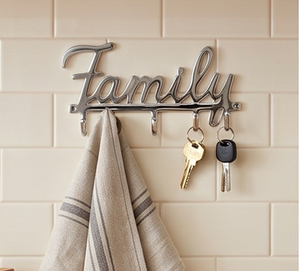 Premium Family Wall <b>Hook</b> Rack Metal 4 <b>Hooks</b> Modern Design Rust Resistant For Clothing Storage Organization - Product Image 5